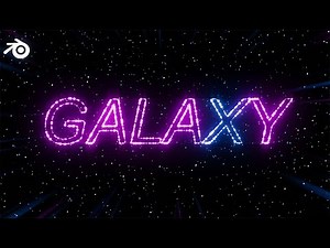 Create a Stunning Galaxy Text Animation in Blender | Geometry Nodes Tutorial