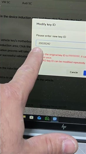 add key MLB Audi Q7 2017