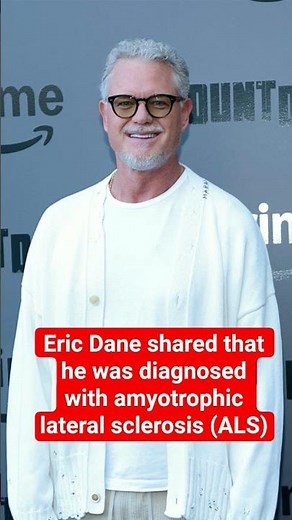 Eric Dane shared that he was diagnosed with amyotrophic lateral sclerosis (ALS) #podcast