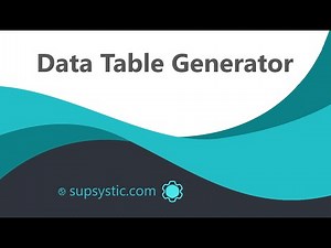 How to create Google Charts with Data Tables plugin