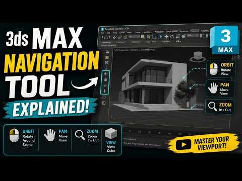 3ds Max Navigation Basics | Complete Tutorial | #3dsmax#3d#crashcourse #learning