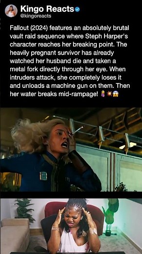 Fallout (2024) features an absolutely brutal vault raid sequence where Steph Harper's