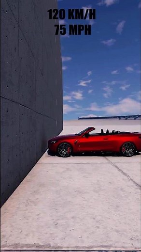BMW M4 cabriolet (G83) Speed crash test 🔥