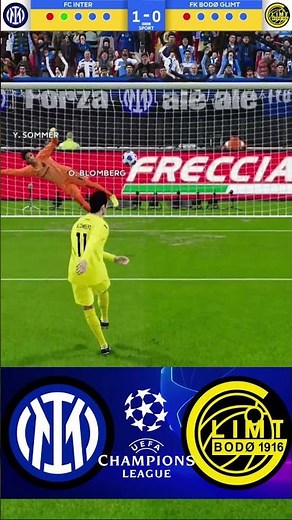 Inter vs Bodo Glimt | Champions League 25/26 | Penalty #shorts