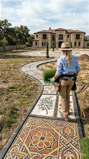 Design Your Dream Artistic Mosaic Pathway for Front Yards #gardendelight