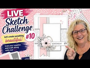 LIVE Easy Card Sketch #10 | Painted Illusions DSP | Donna G