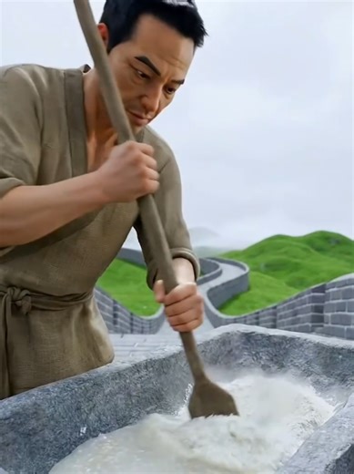 The Secret Ingredient In The Great Wall Of China 🤯 #mrmonkeyfilms #Fyp #foryoupage #viral #3d