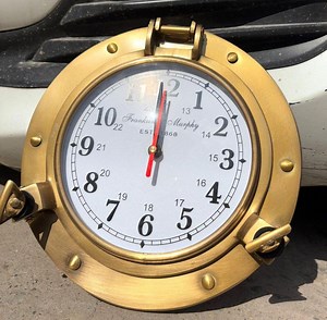 Maritime Brass Porthole Clock ~ Nautical Wall Decor ~ Available in Various Size - Etsy