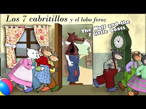 Los Siete Cabritillos LOBO FEROZ Español Ingles