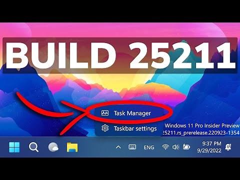 New Windows 11 Build 25211 – Task Manager on Taskbar Right-Click, Widgets Settings, and Fixes (Dev)