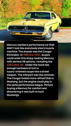 Mercury Hid a 428 Cobra Jet Inside a Luxury Coupe