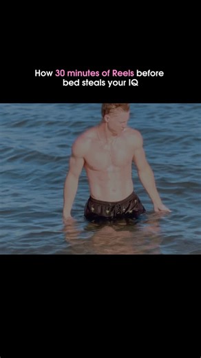 Ilya Balalykin • Investments on Instagram: "You think it’s just “unwinding.” 30 minutes of short-form videos right before sleep does far more damage than caffeine or blue light alone. Rapid dopamine spikes from unpredictable rewards (laughs, twists, drama) keep the nucleus accumbens firing—your brain stays in “hunt mode” even after the phone is down. REM sleep gets fragmented: studies show heavy short-video users have 20–30% less deep/REM time the night after scrolling. Next-day cognitive hit: r