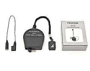 Shortwave FM Reel Antenna Telescopic External Antenna Enhance Radio Signal Reception Suit for FM SW Radio Receiver