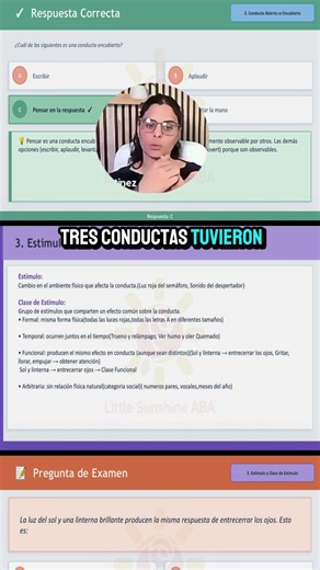 BCBA/BCaBA - TIP de examen , Clase de estímulo, Tasklist B