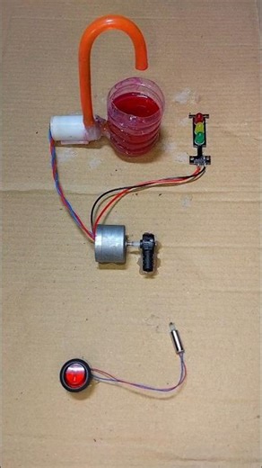 Powering a Water Pump & Traffic Light With Mini Gear Box Coreless Motor _ DC Motor #dcmotor #shorts