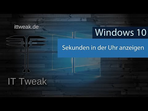Windows 10 - Show / show seconds in the taskbar clock |4K
