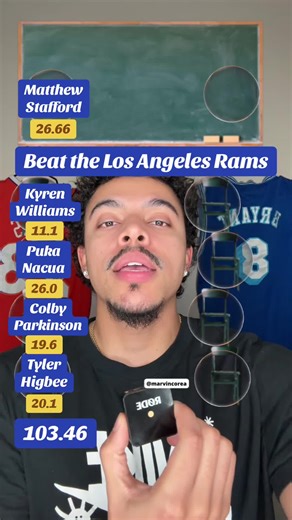 Beat the rams in fantasy football #nfl #nflfootball #nflplayoffs #rams #superbowl