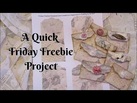 How to Make a Quick Envelope (Friday Freebie Project)