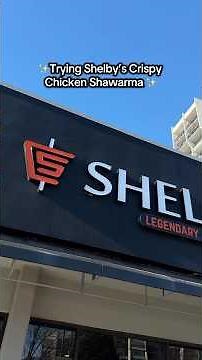 Trying Shelby’s Crispy Chicken Shawarma ✨Review at the end #fyp #foodreview #shawarma #gta #mukbang