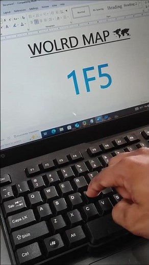 World map in ms word shortcut key | #msword #map #shorts