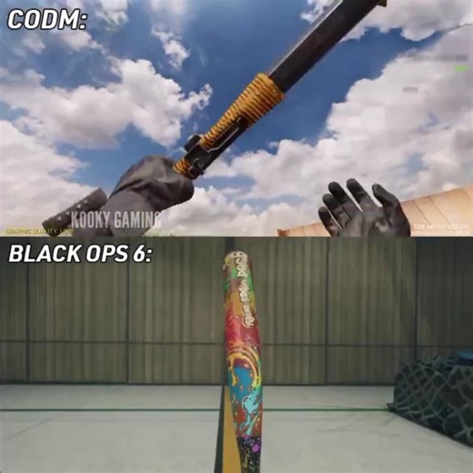 BASEBALL BAT IN CODM VS BLACK OPS 6! 💀 #shorts