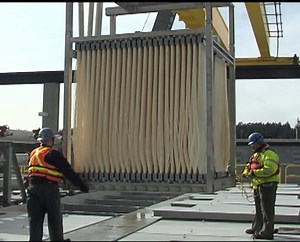 Installation of membrane bioreactor (MBR) filters at the Brightwater Treatment Plant