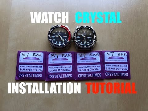 Watch Crystal Installation Tutorial - How To Install A Watch Crystal - Double Domed, Domed, Flat