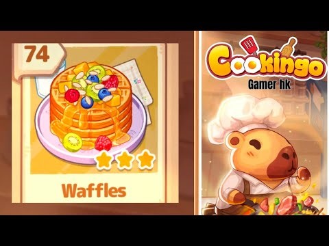 Cookingo Level 74 Waffles Walkthrough Solution 