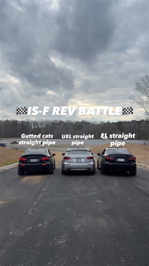 D🕷️ on Instagram: "WHO WON🏁? . . . #lexus #isf #viral #carmeets #rcf"