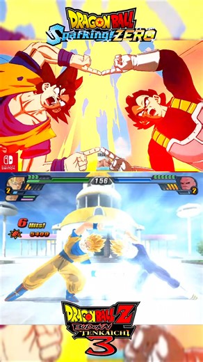 Goku & Vegeta Fusion Gogeta Budokai Tenkaichi 3 vs Sparking Zero Comparison #dragonballsparkingzero