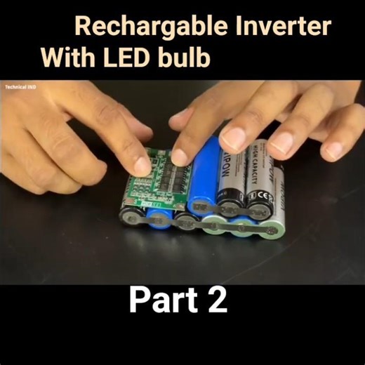 How to make Rechargeable Inverter With LED light 😱at home #shortsfeed #viral #shorts #inverter