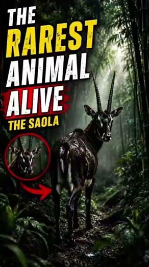 The Rarest Animal Alive? Meet the Mysterious Saola 🦌 | Asian Unicorn #shorts