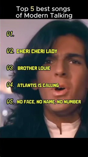 Top 5 Most Touching Hits of Modern Talking #shorts