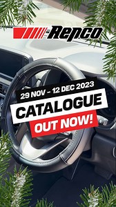 🎄Christmas is coming! 🎁Gift someone or protect your steering wheel with a Repco Steering Wheel Cover, on sale now @ 20% OFF! ➕Check out our latest Catalogue! On now! 👉Head in-store and online! www.repco.com.au Sale ends Tues 12 December 2023. While stocks last. #Repco | Repco Australia