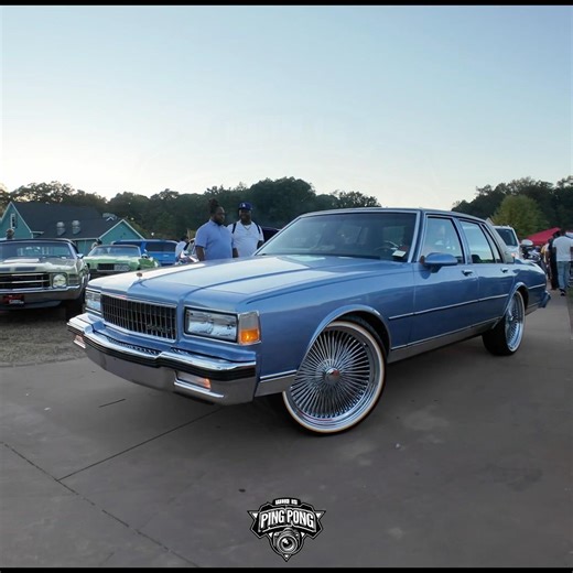 Box Chevy on chrome wire wheels