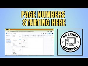 How To Add Page Numbers In Google Docs Starting From Specific Page - Detailed Tutorial