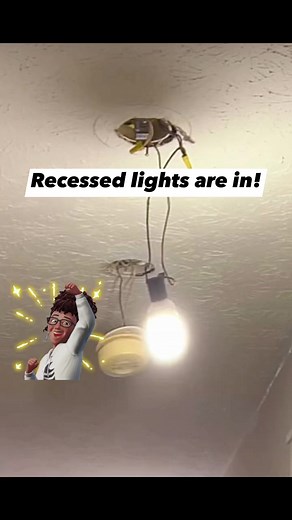 7 comments | Canless recessed lights are an easy install. Remove the existing electrical box, cut the hole on the ceiling to the correct size, a template is provided , match the wires back up and slide the light into the ceiling. It takes installing ones to see the ease of the install. #flippingtherapy #youcandothis | Flipping4Girls | Facebook