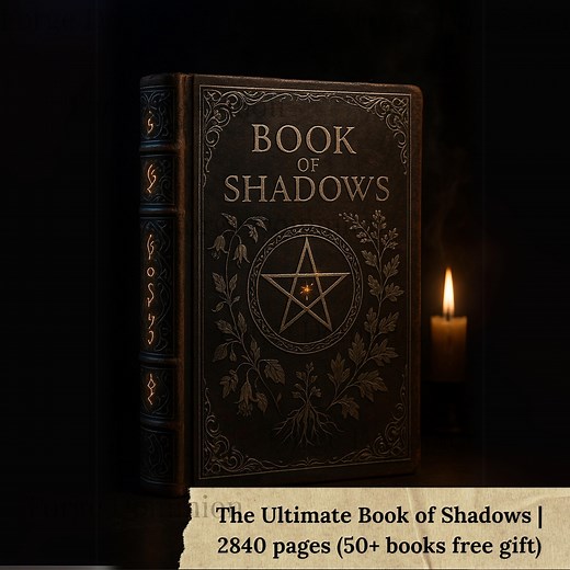Digital Book of Shadows: 2800  Pages Wiccan Grimoire (PDF Download - Etsy