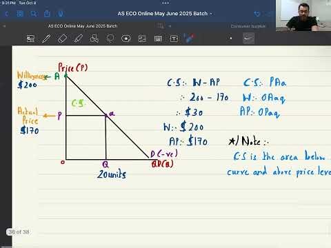 AS Economics 9708 | Consumer Surplus - Lecture 1| Urdu / Hindi Language