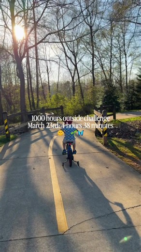 great way to end the day 🚲🚶🏻‍♀️ #1000hoursoutsidechallenge | challenge