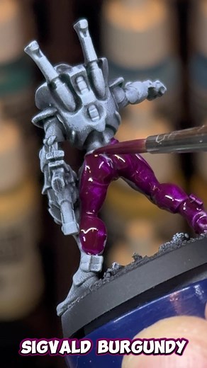 Sigvald Burgundy Contrast Paint Tutorial