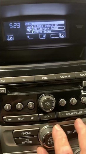 How to set clock on a 2012 Honda Pilot