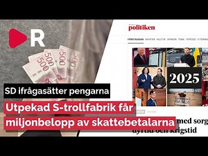S-tidningen som pekas ut för trollfabrik får flera miljoner – nu vill SD stoppa pengarna