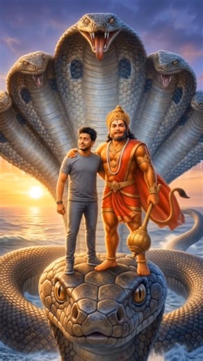 अनुमान जी साथ बड़ा आप पास जारही 😱😱 hanuman ji sath bad sap ki pas jarahu#hanumanji #vairal #hanuman