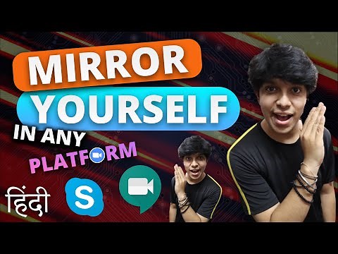 HOW TO FLIP CAMERA ON ZOOM/SKYPE/MEET | MIRROR CAMERA ON VIDEO CALL | VIDEO MIRROR | HINDI TUTORIAL