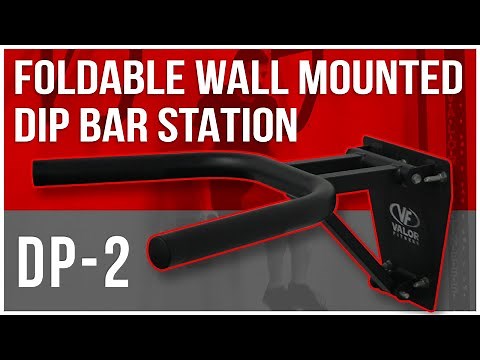 Foldable Wall Mounted Dip Bar Station | Valor Fitness