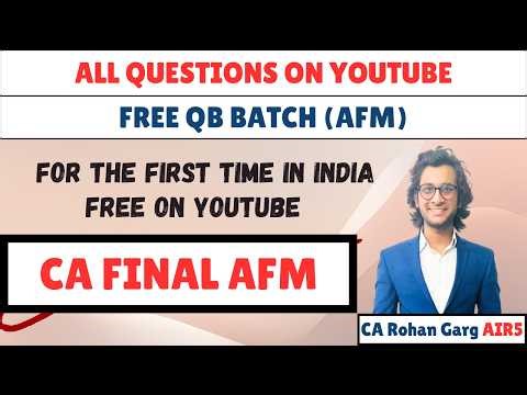AFM QB Batch Free on Youtube