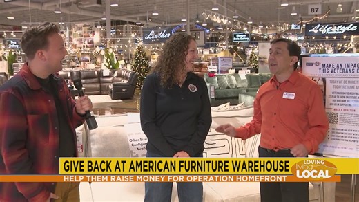 American Furniture Warehouse raising money for Operation Homefront