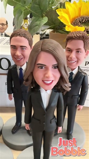 Custom bobblehead for team and boss