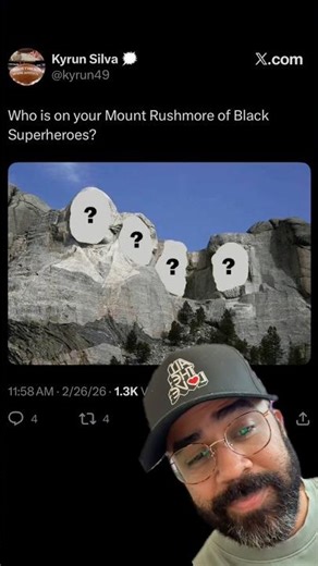 Who is on your Mount Rushmore of Black Superheroes? #storm #blackpanther #spawn #staticshock #comics